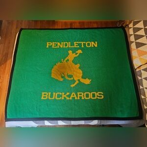 Green Pendleton Buckaroos Blanket